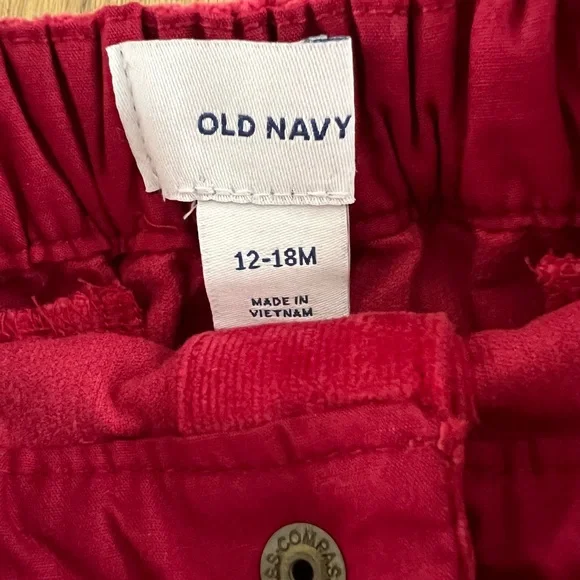 NWT Old Navy Red Corduroy A-Line Skirt - Picture 2 of 2
